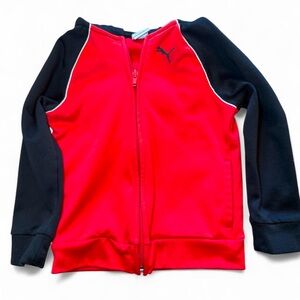 Puma Red and Black kids zip Hoodie